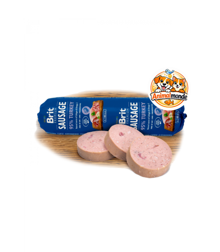Description courte Aliment complet premium sous forme de boudin à 95 % de dinde, idéal pour la vitalité et la digestion de votre chien.