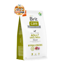 Croquettes hypoallergéniques et mono-protéiques à l'agneau adaptées aux chiens de petite race pour une immunité renforcée et un pelage resplendissant.