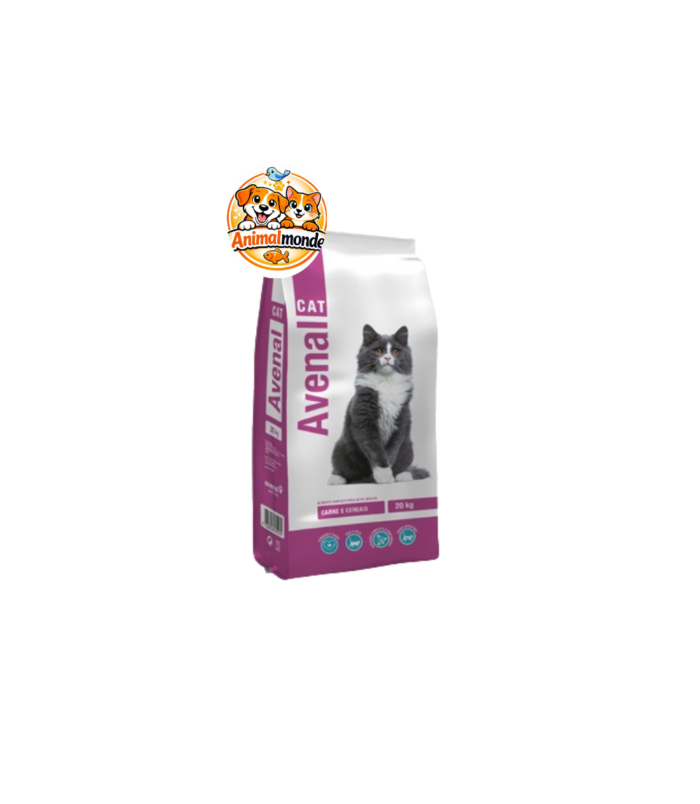 Avenal Cat Viande & Céréales Une alimentation complète à base de viande et de céréales, spécialement formulée pour offrir aux chats adultes une nutrition équilibrée, une bonne digestion et une vitalité optimale.