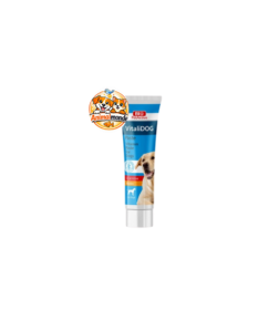 Pâte vitaminée pour chiens enrichie en vitamines, biotine et L-carnitine, idéale pour soutenir la vitalité, le métabolisme énergétique et le bien-être général.