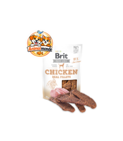 Friandise premium au vrai poulet sans céréales, idéale pour récompenser sainement votre chien adulte.