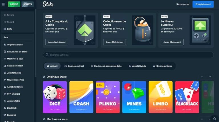Découvrez les Conditions et les Avantages du Stake Casino En Ligne en France